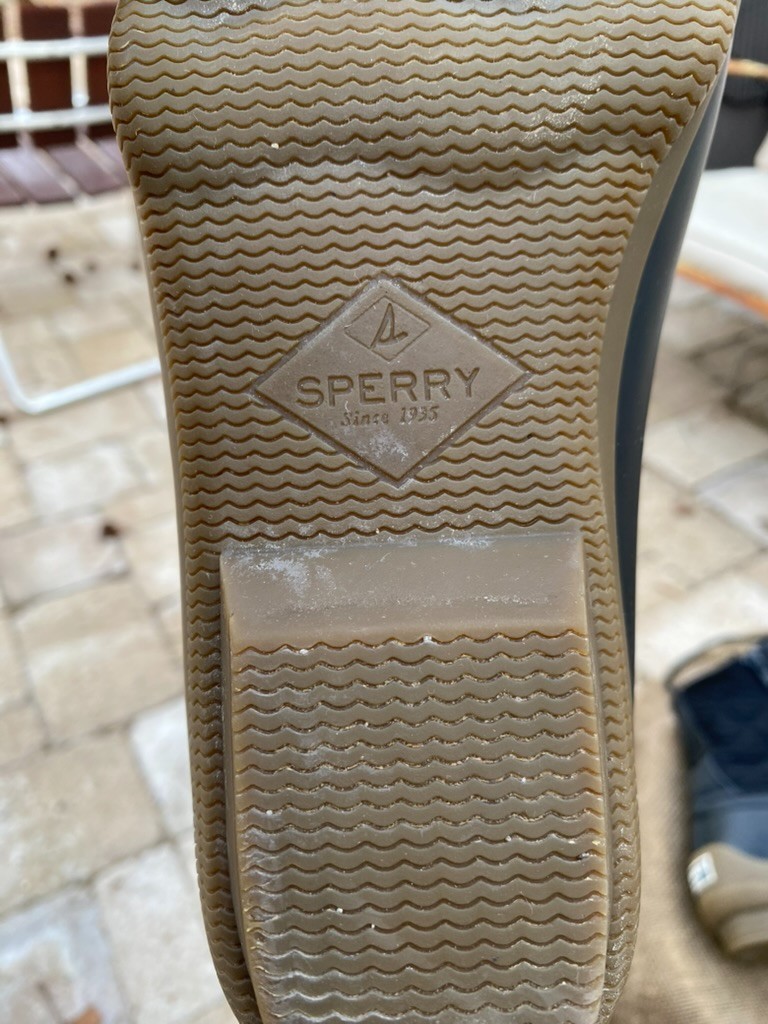 Black Sperry Quilted Nylon Rubber Duck Boots | Rain Snow | Muck – (Women’s 9)