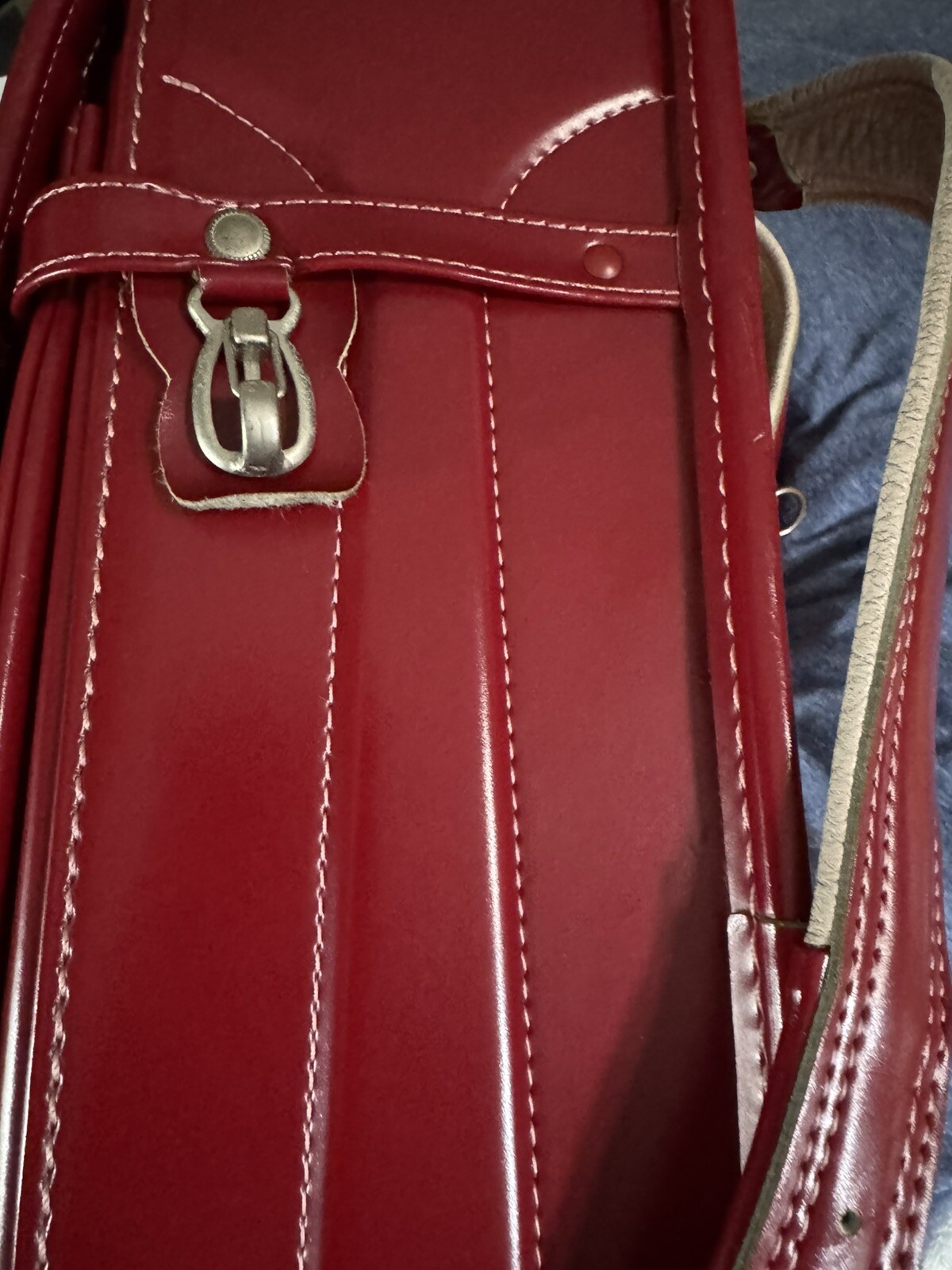 Japanese “Tsuchiya Randoseru” School Bag RED Color Made in Japan brand Used F/S