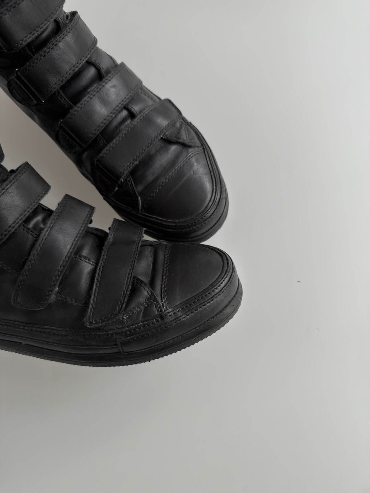 Ann Demeulemeester Multi Strap Sneakers (Size 40) S/S 2011 High Top Calf Leather