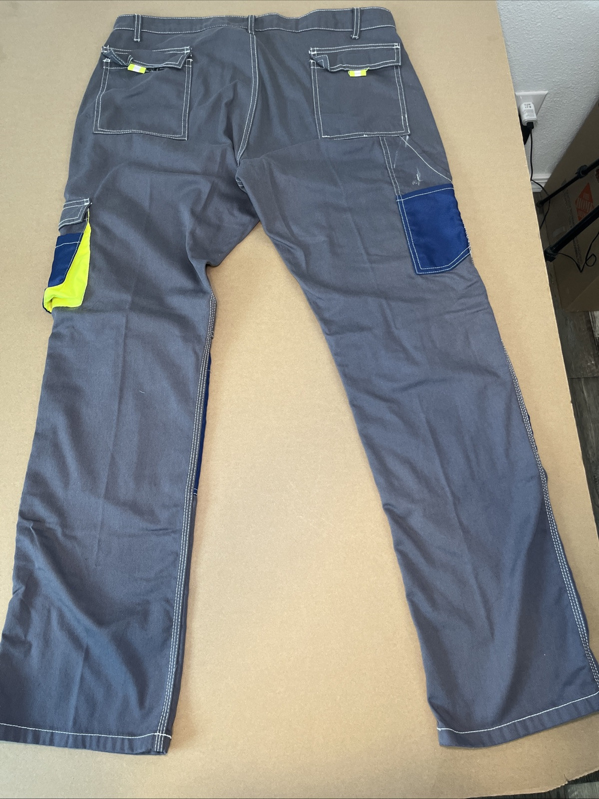 Men’s Work Safety Trousers Cordura Knee Reinforced Tactical Heavy Duty Pant Sz38