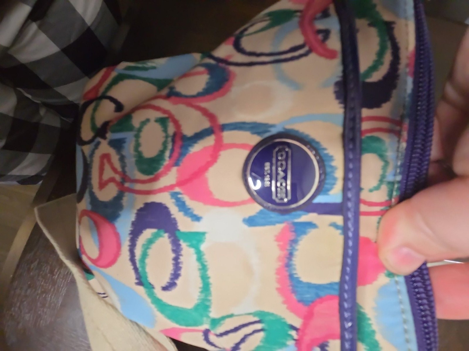 Coach Signature Ikat Swingpack Crossbody F49495 Multicolor