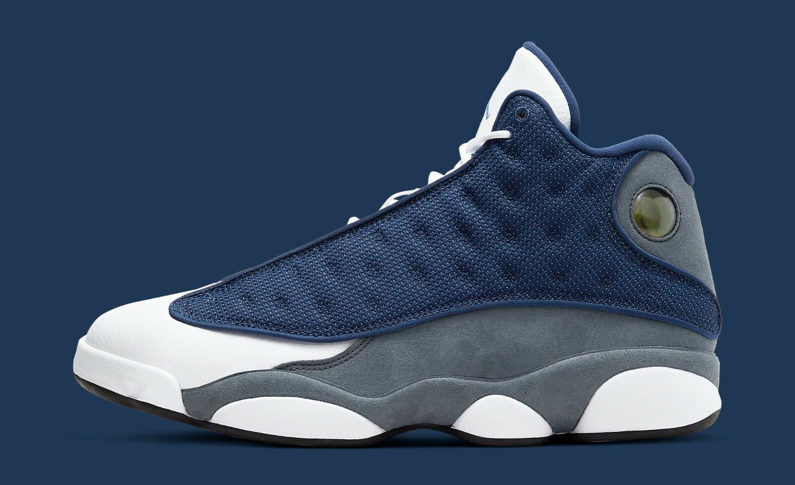 Nike Air Jordan XIII 13 Flint size 8. Grey Retro Navy White Gray 414571-404