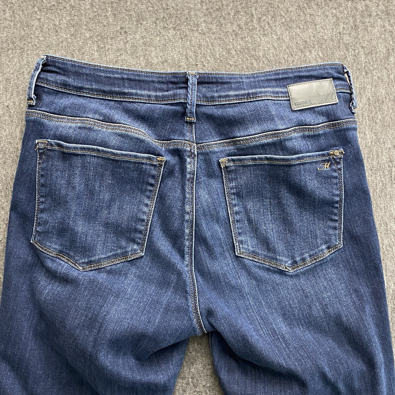 Mavi Jeans Women’s Size 31 Dark Blue Alissa Ankle High Rise Super Skinny Raw Hem