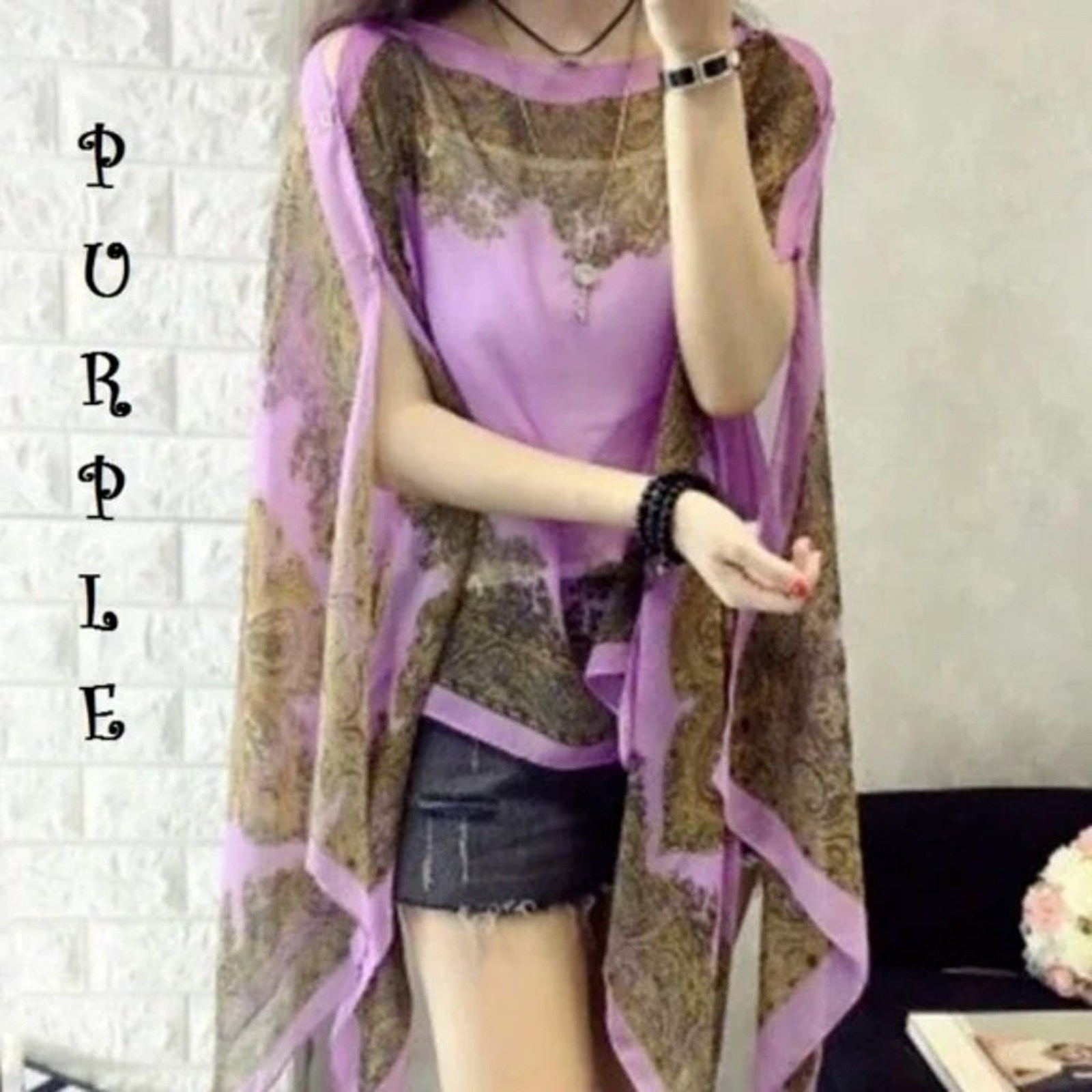 12 Different Color Silken Shawls Pink, Red, White, Black, Blue, Green