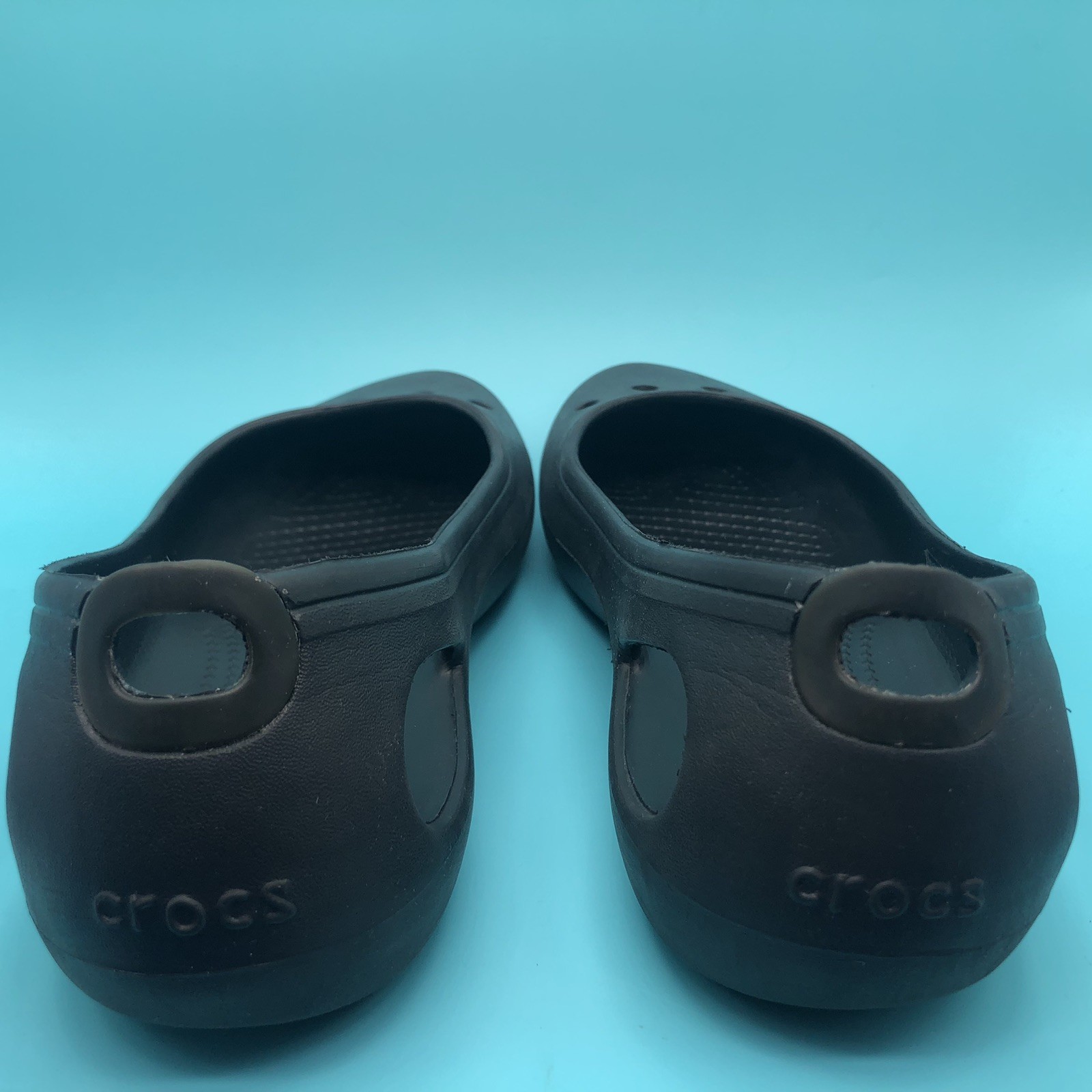 Crocs Kadee Shoes Womens Size 9 Black Ballet Flats Casual Comfort Slip On