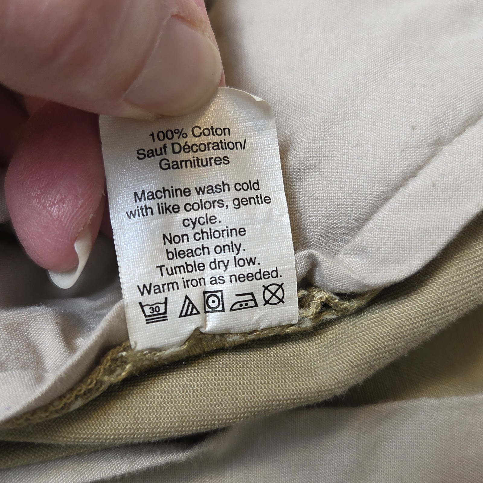 J.Crew The Sutton Slim Fit Chino Pants Khaki Tan Embroidered Fish