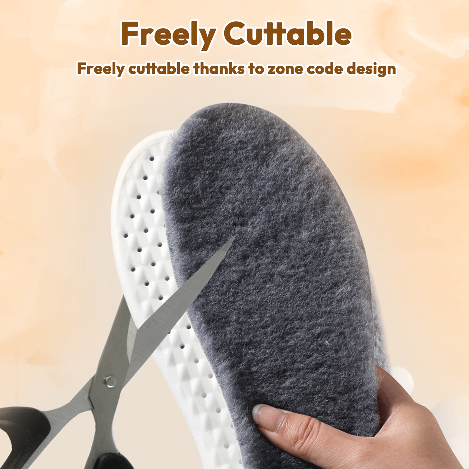 Premium Warm Thick Wool Fur Fleece Insoles Cozy & Fluffy Breathable Shoe Inserts