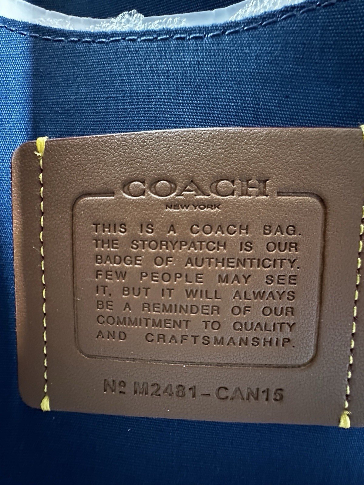 Coach Chain Tabby Shoulder Bag In Signature Denim CAN15