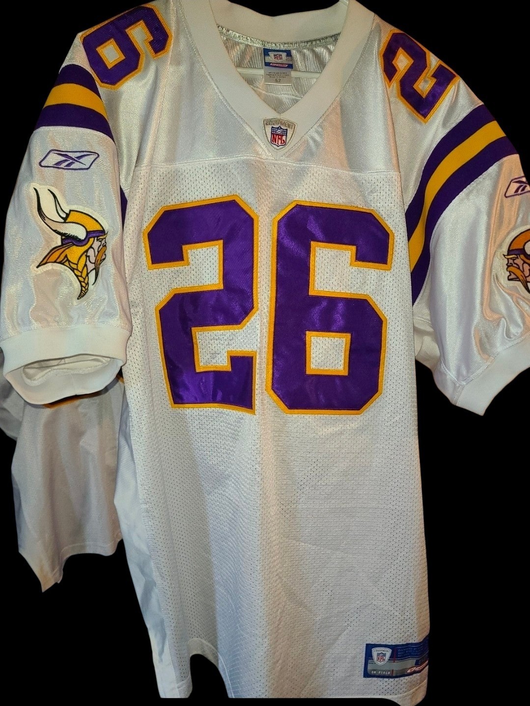 Minnesota Vikings Antoine Winfield Reebok Authentic Football Jersey Size 52