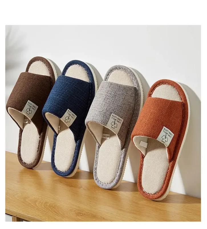 Slippers In Spring&Autumn Comfortable Bedroom Breathable Slippers Men’s&Women’s