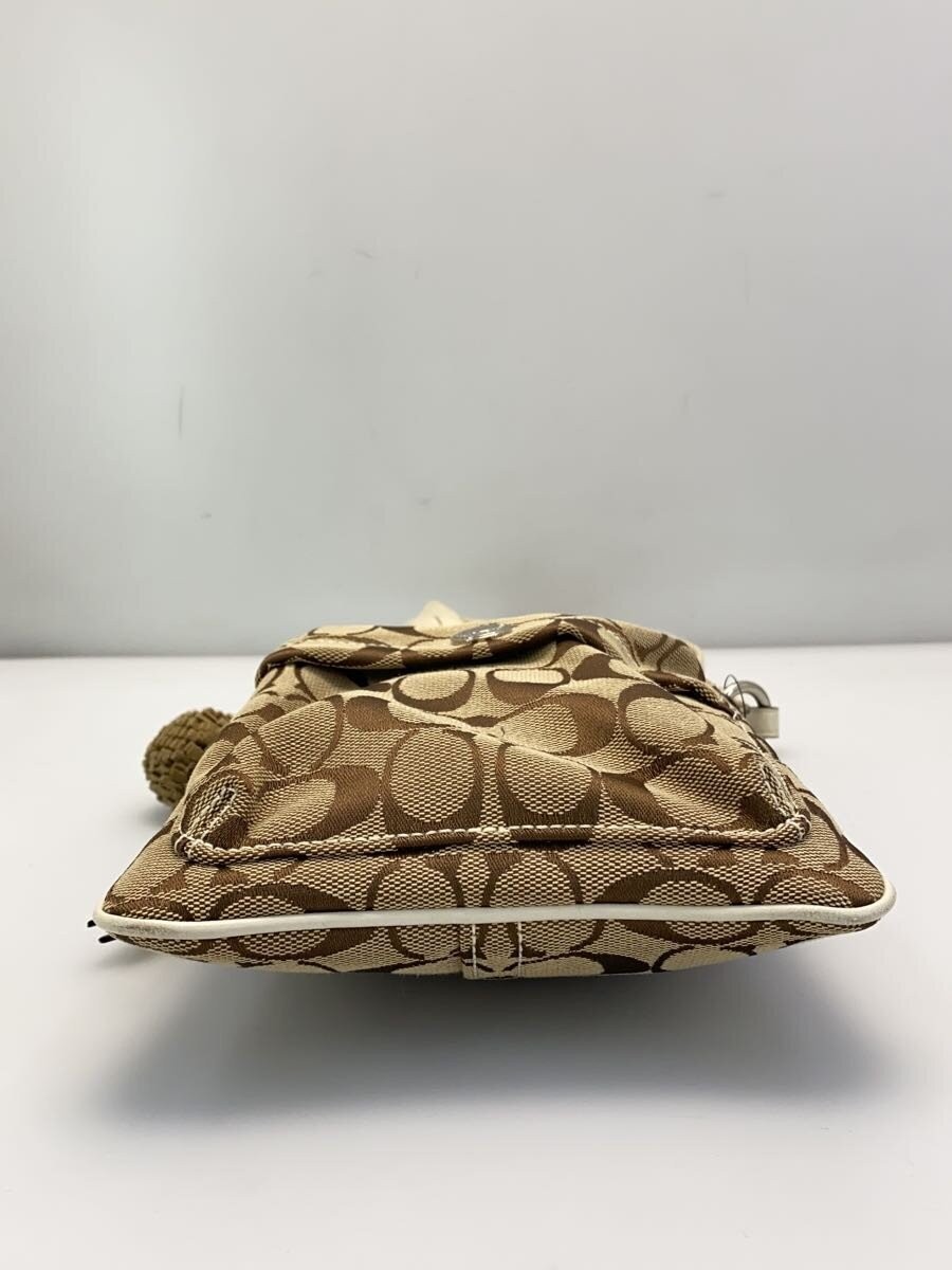 COACH Shoulder Bag Camden Canvas BEG