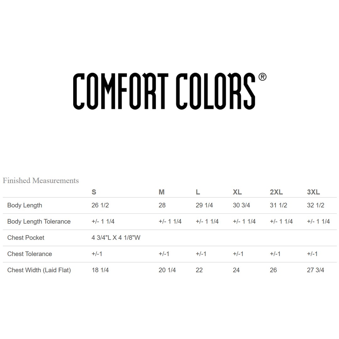 Comfort Colors Unisex Garment-Dyed Heavyweight Pocket T-Shirt – 6030