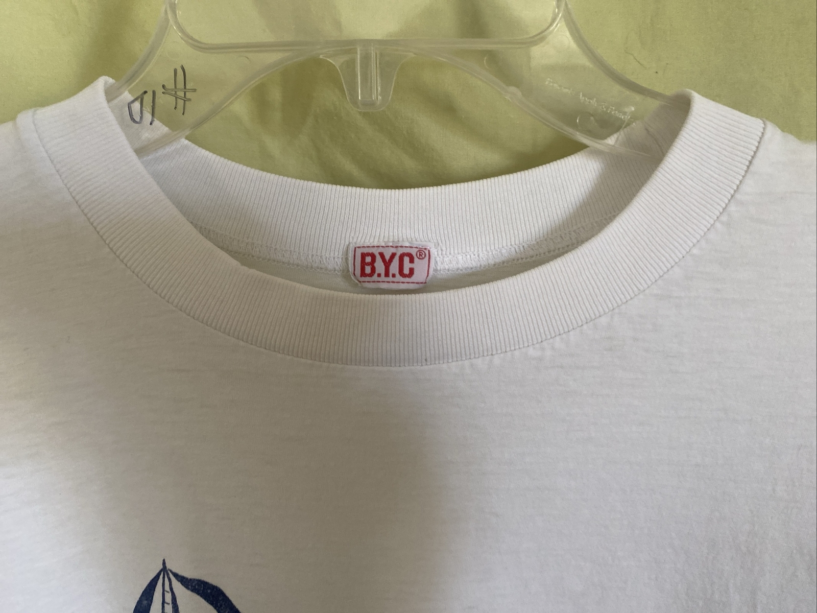 Vintage Single Stitch California Sailing T Shirt Measured Size B.Y.C
