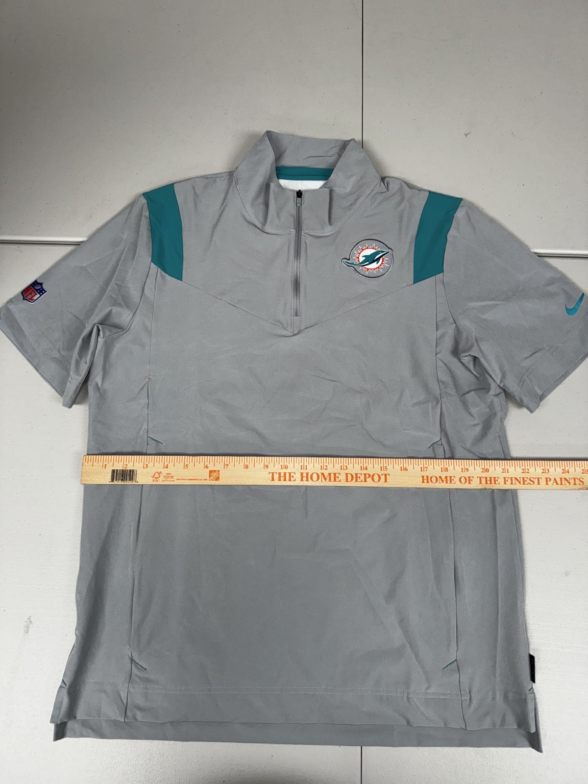 Nike Miami Dolphins 1/4 Zip Coaches Jacket On Field Apparel Pick Size M-4XL