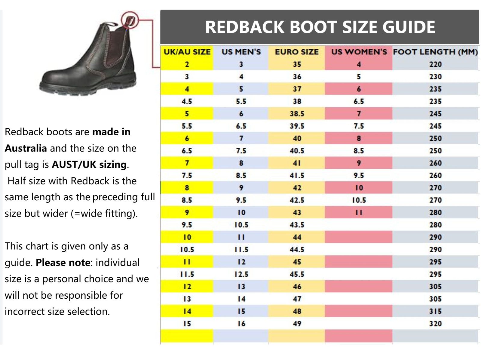 Redback UNPU Great Barrier Elastic Sided Soft Toe Brown Leather Work Boots