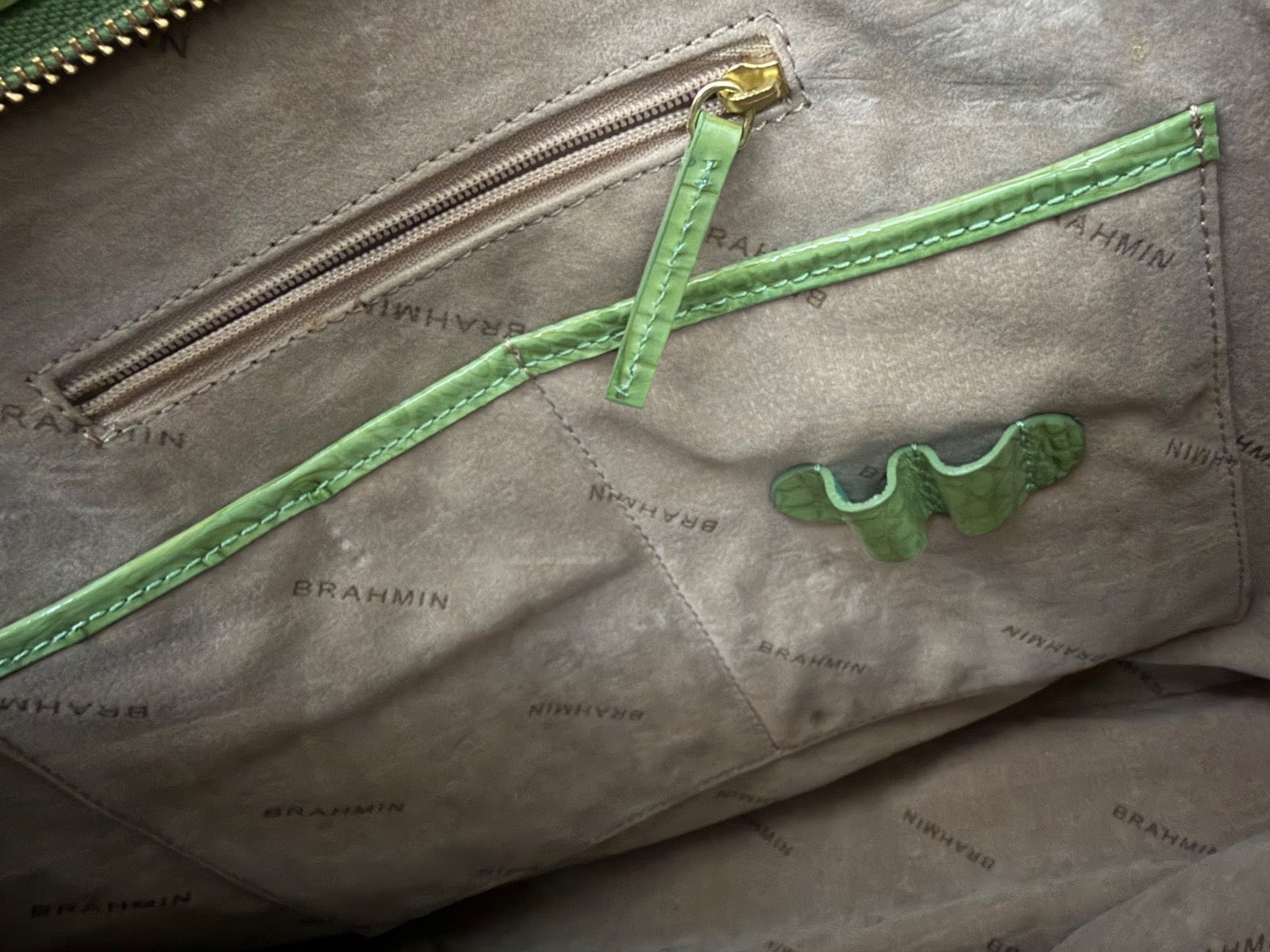 Brahmin Medium Asher Tote in Postacchio Croc Embossed Leather Shoulder Bag