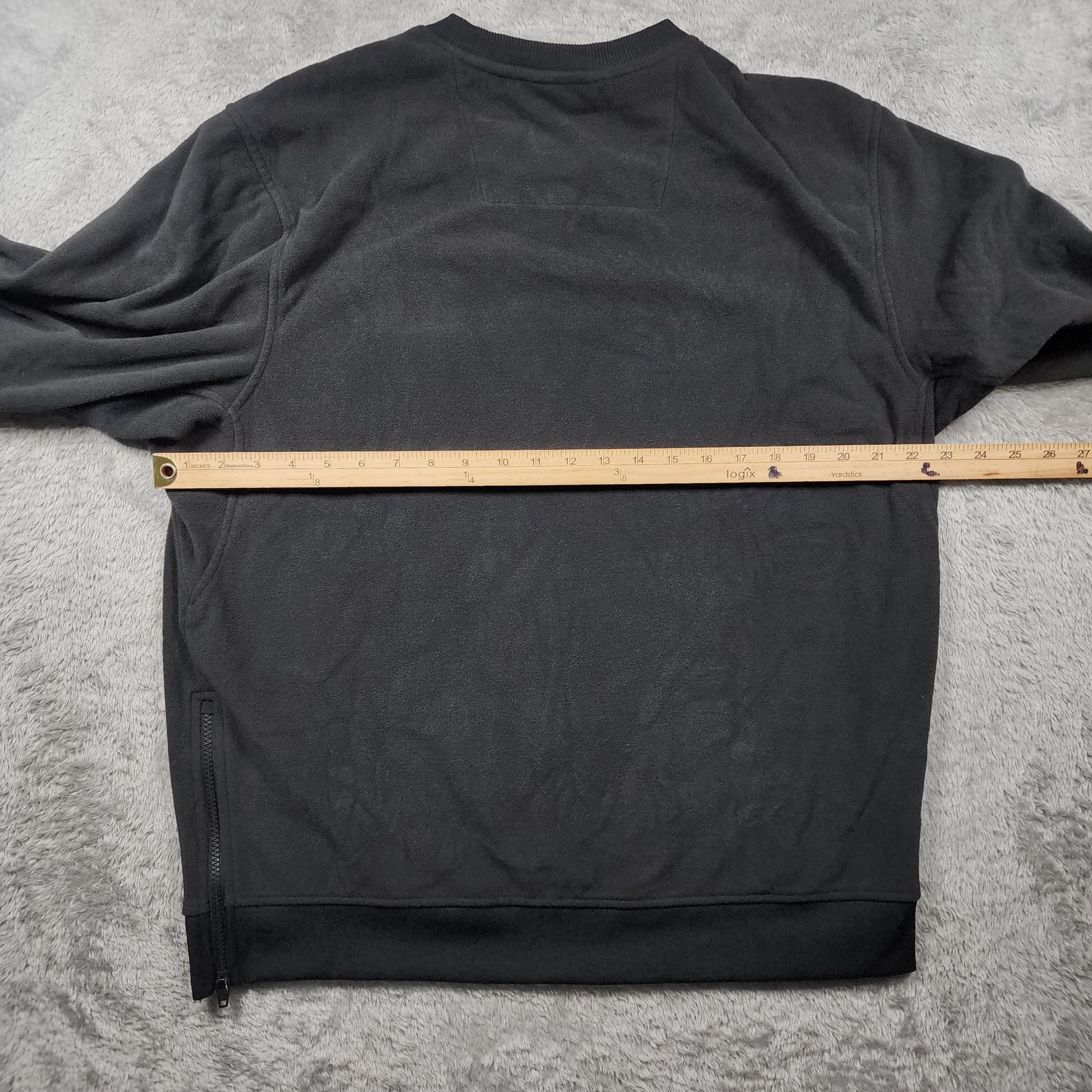 Alaskan Hard Gear Sweatshirt Mens Large Black Fleece Pullover Crewneck Outdoor