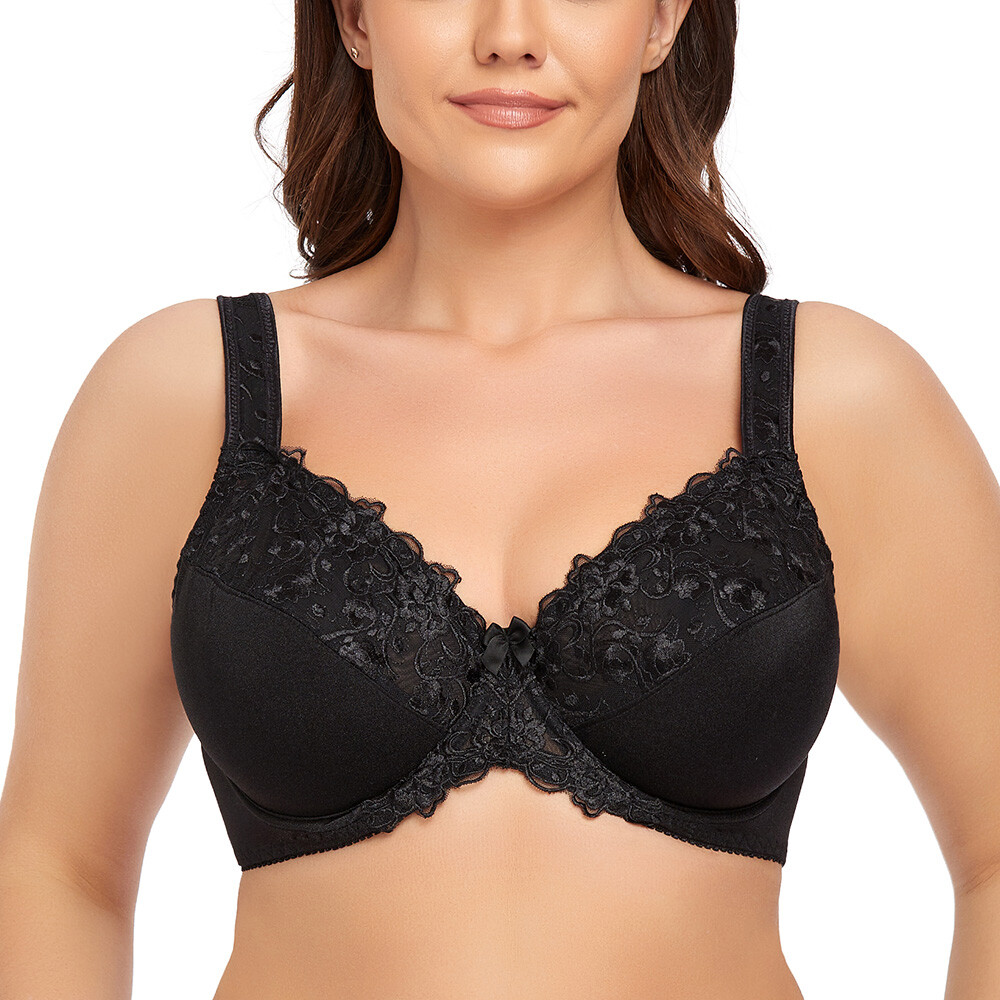 32-54 DFGHIJ Cup Plus Size Bra Bralette Women Sexy Underwired Minimizer Full Cup