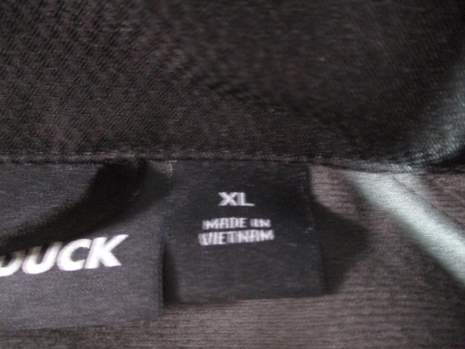 DRI DUCK Jacket Mens XL Black Polyester Softshell CAT Logo Workwear Windbreaker