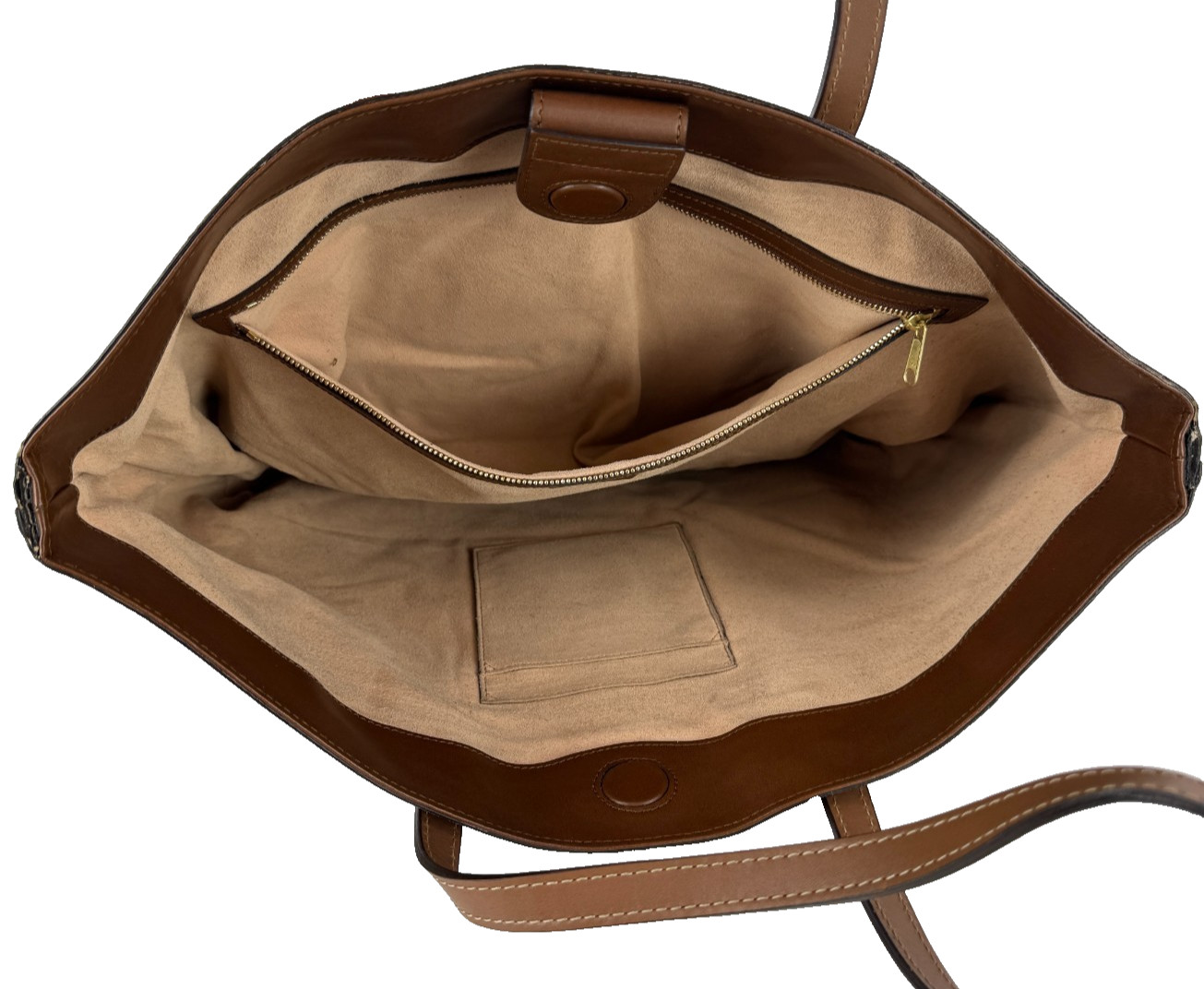 Gucci Auth Large GG Supreme Beige Brown Tote Bag Canvas Leather Monogram Runway