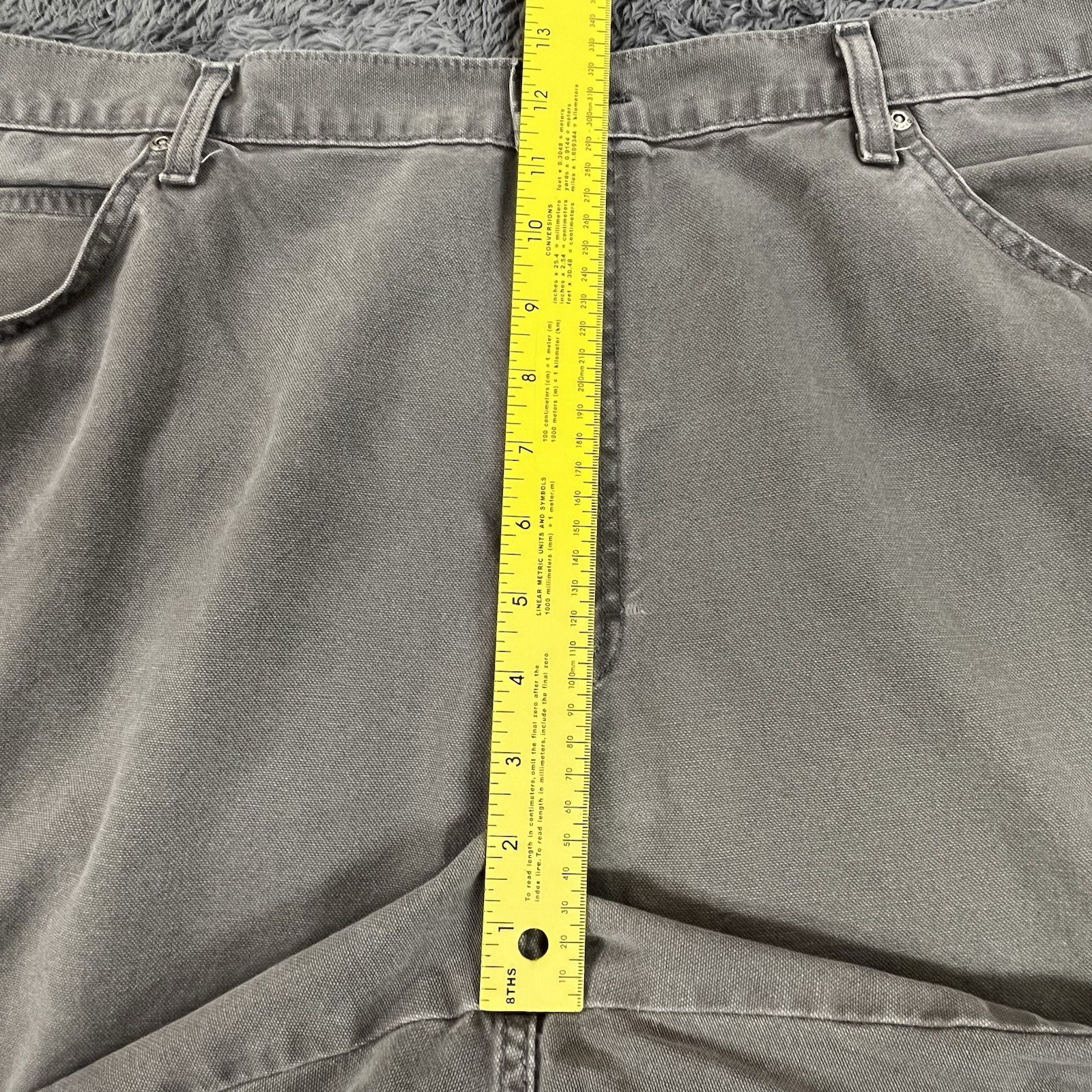 Dickies Shorts Mens 40 (Fits 39×12) Gray 100% Cotton Duck Denim Work Utility