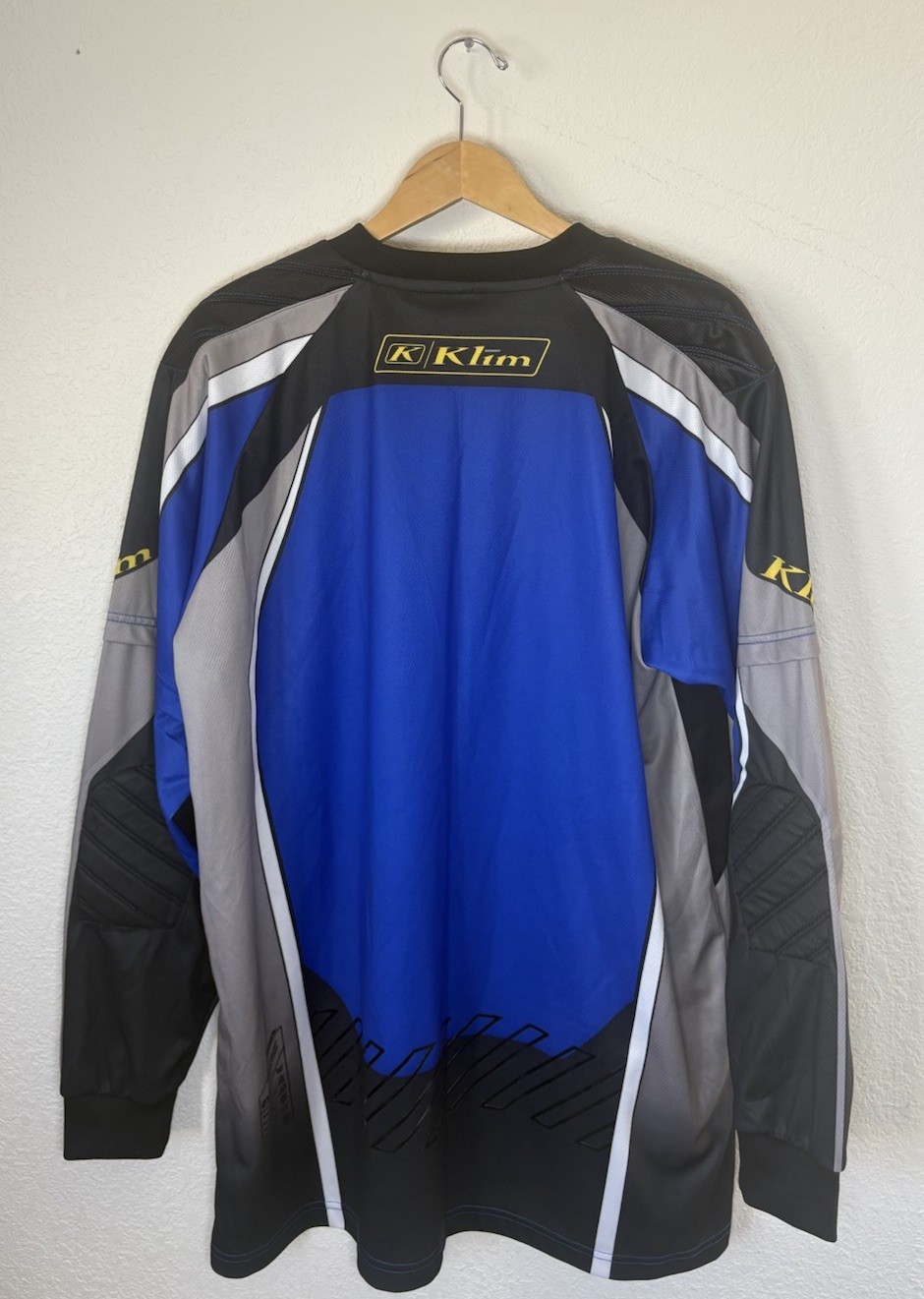Klim Men’s Motocross Racing Jersey Technical Riding Gear, Black/Blue, 2XL