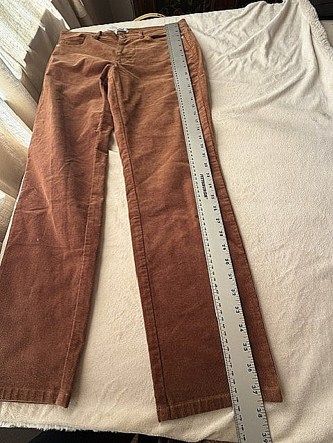 J.Jill Corduroy Pants Nutmeg Brown Sz 10 Classic Casual Relaxed Laid-Back
