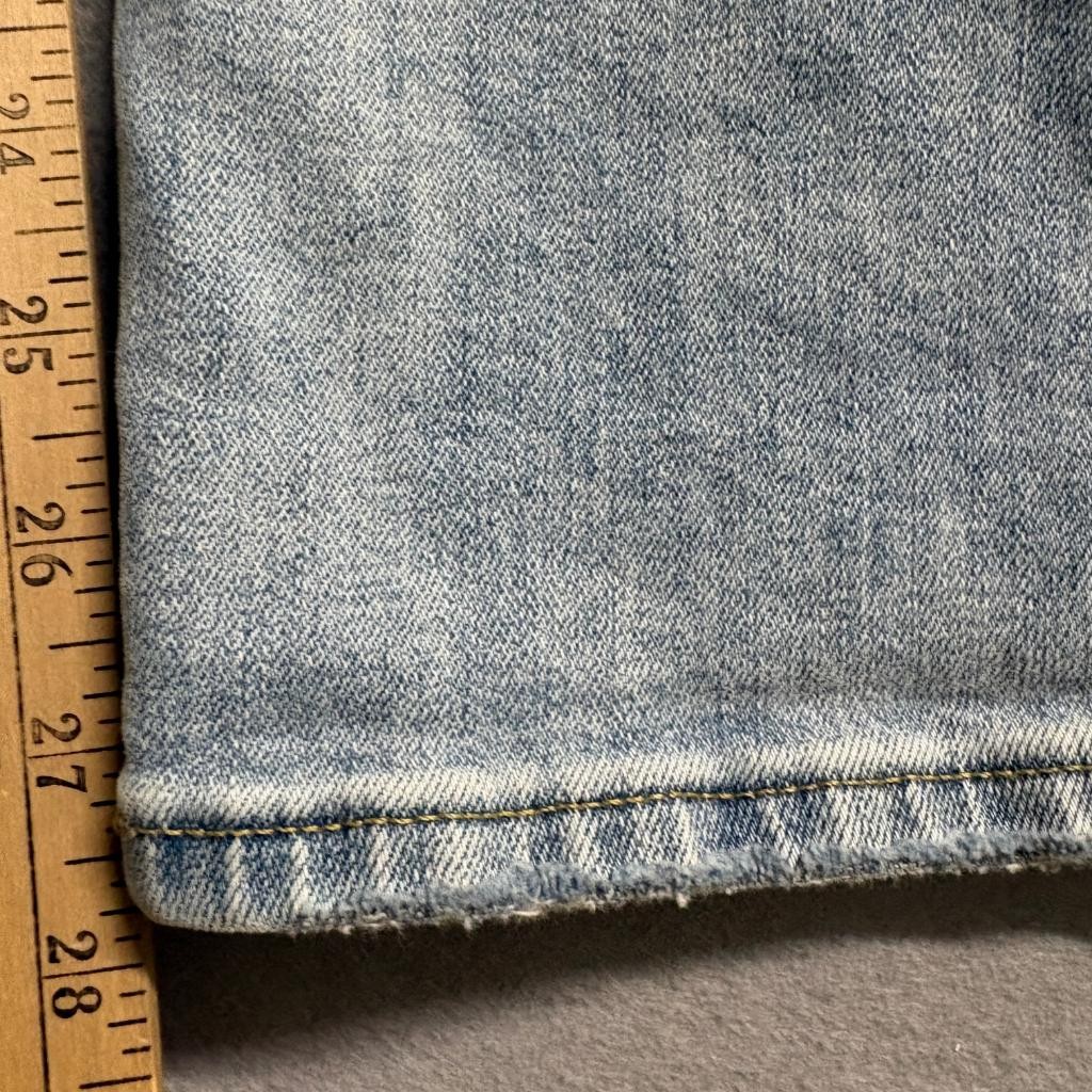 American Eagle Airflex Athletic Fit Distressed Jeans Mens 40×30 Light Wash Blue