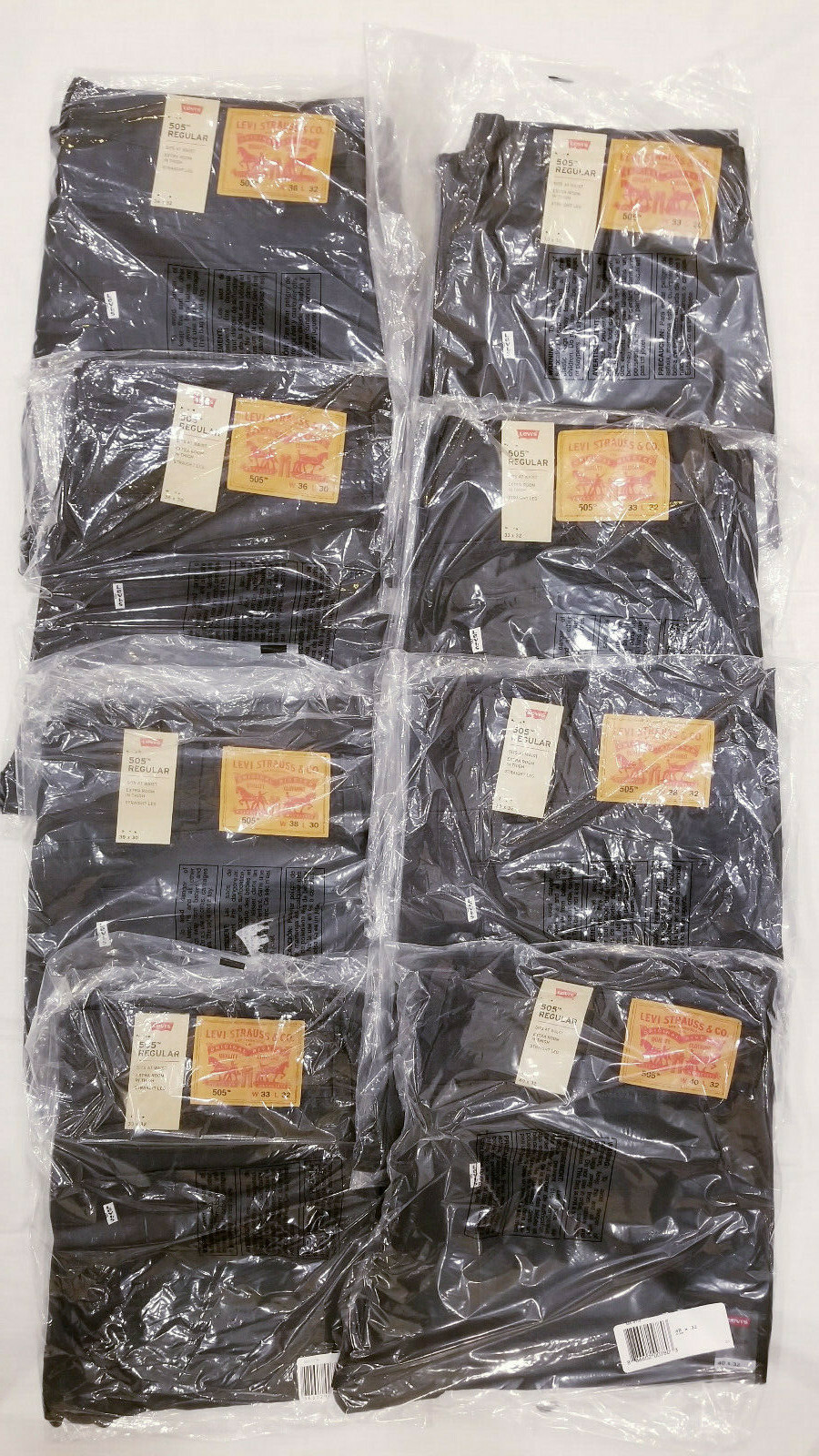 Levis 505 Regular Fit Straight Leg Mens Jeans 30,32,33,34,36,38,40,42 #505-0716