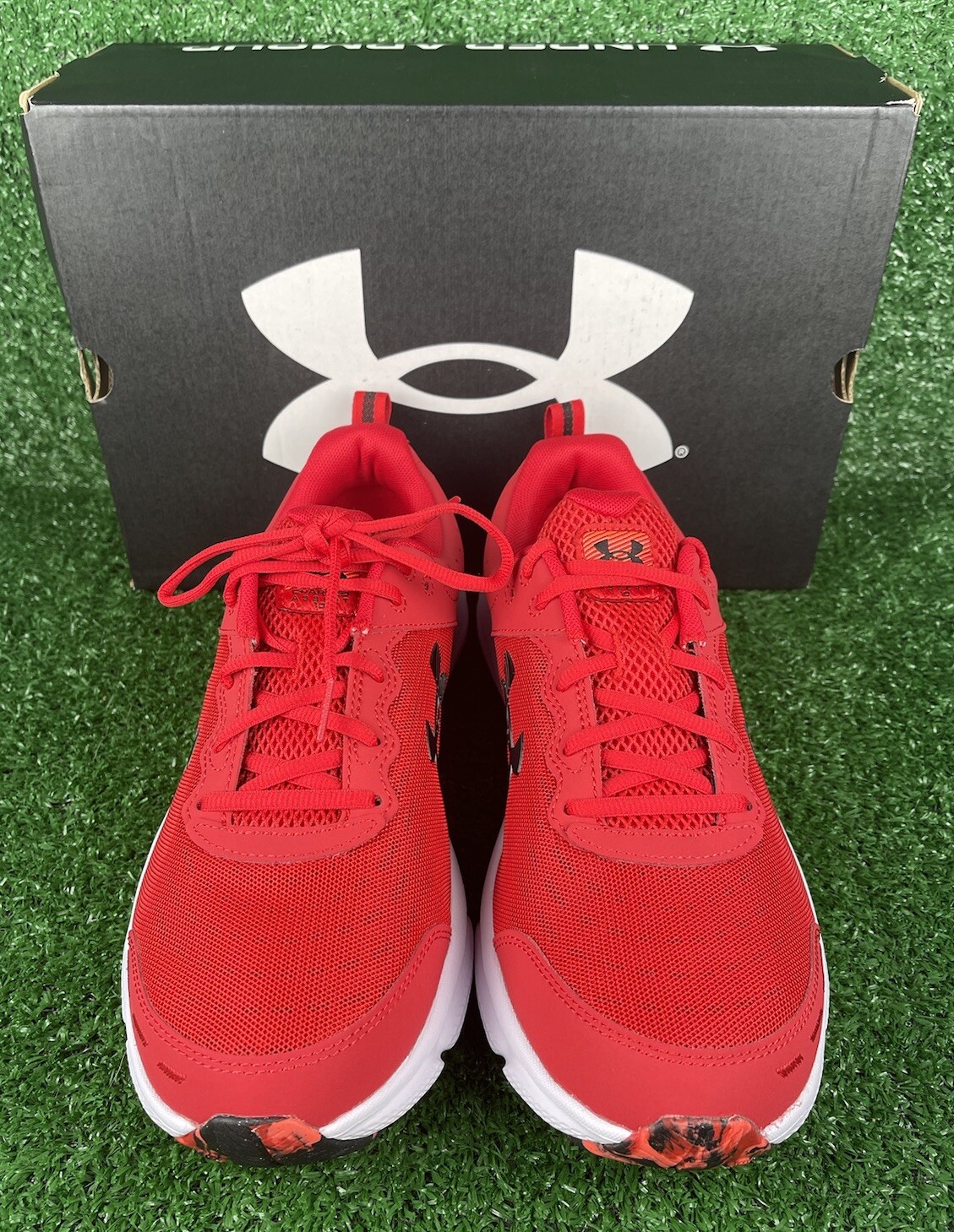 Under Armour Men’s UA Charged Assert 10 Shoes Casual 3026175-600 Red Size 9.5