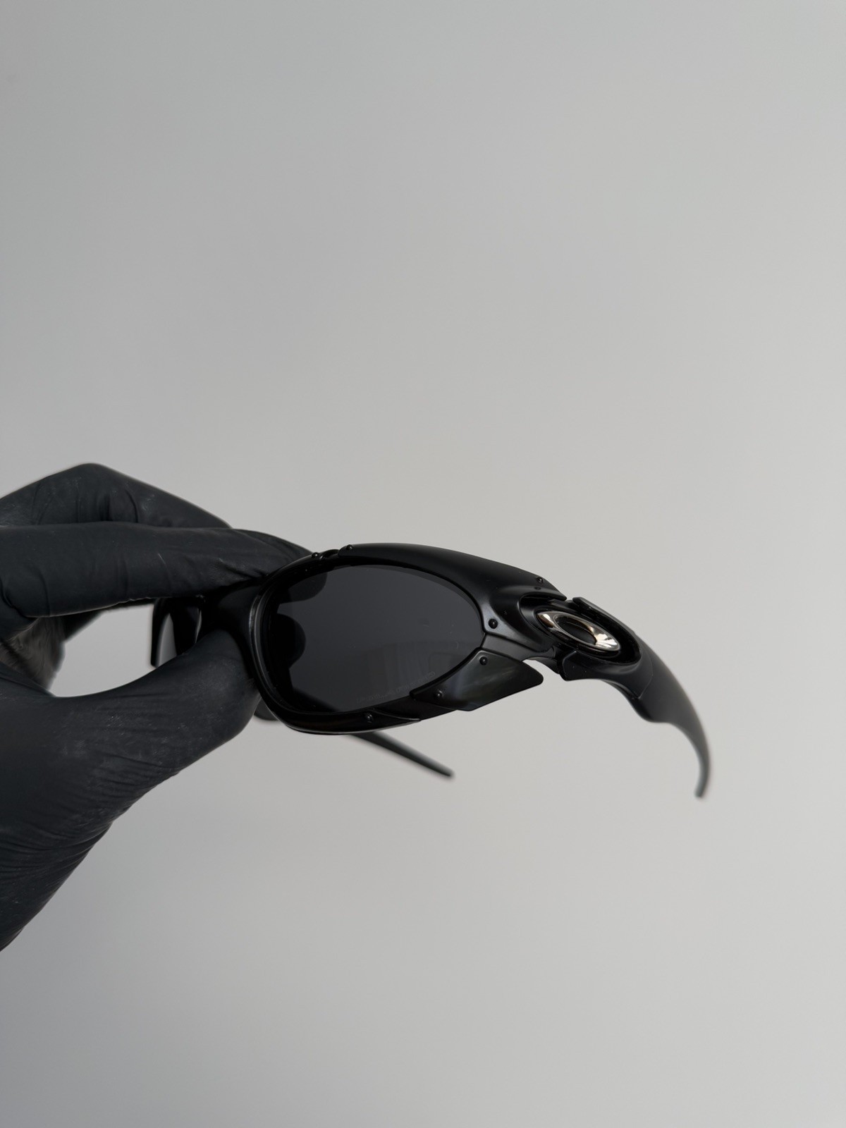 Vintage 90s Oakley Plate Triple Black Glasses Outdoor Polarized Y2K GorpCore