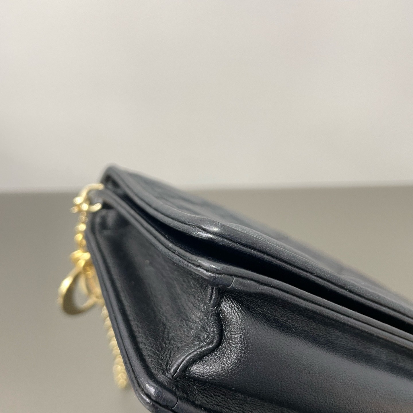 Dior Pre-Owned Authentic Chain Bag Black 21.5*12.5*3 Free Tracked Shipping