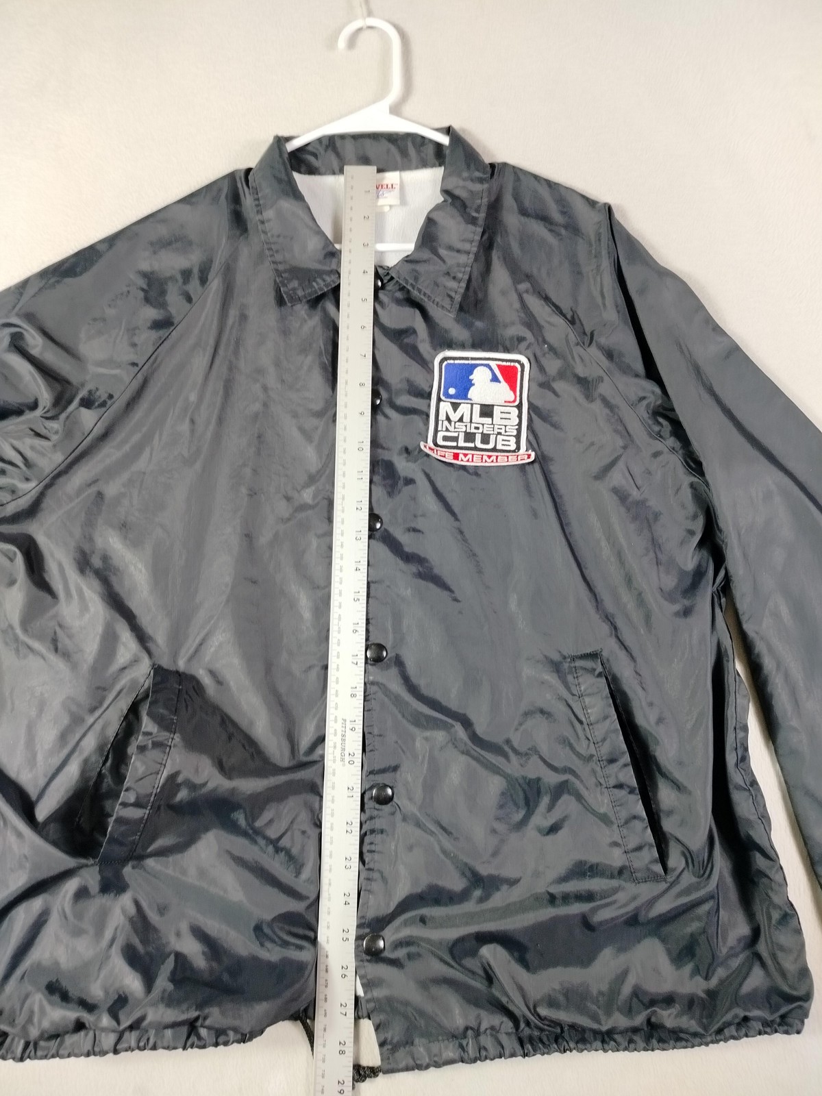 Vintage Hartwell Sports MLB Insiders Club Jacket Mens XL Black MLB Life Member