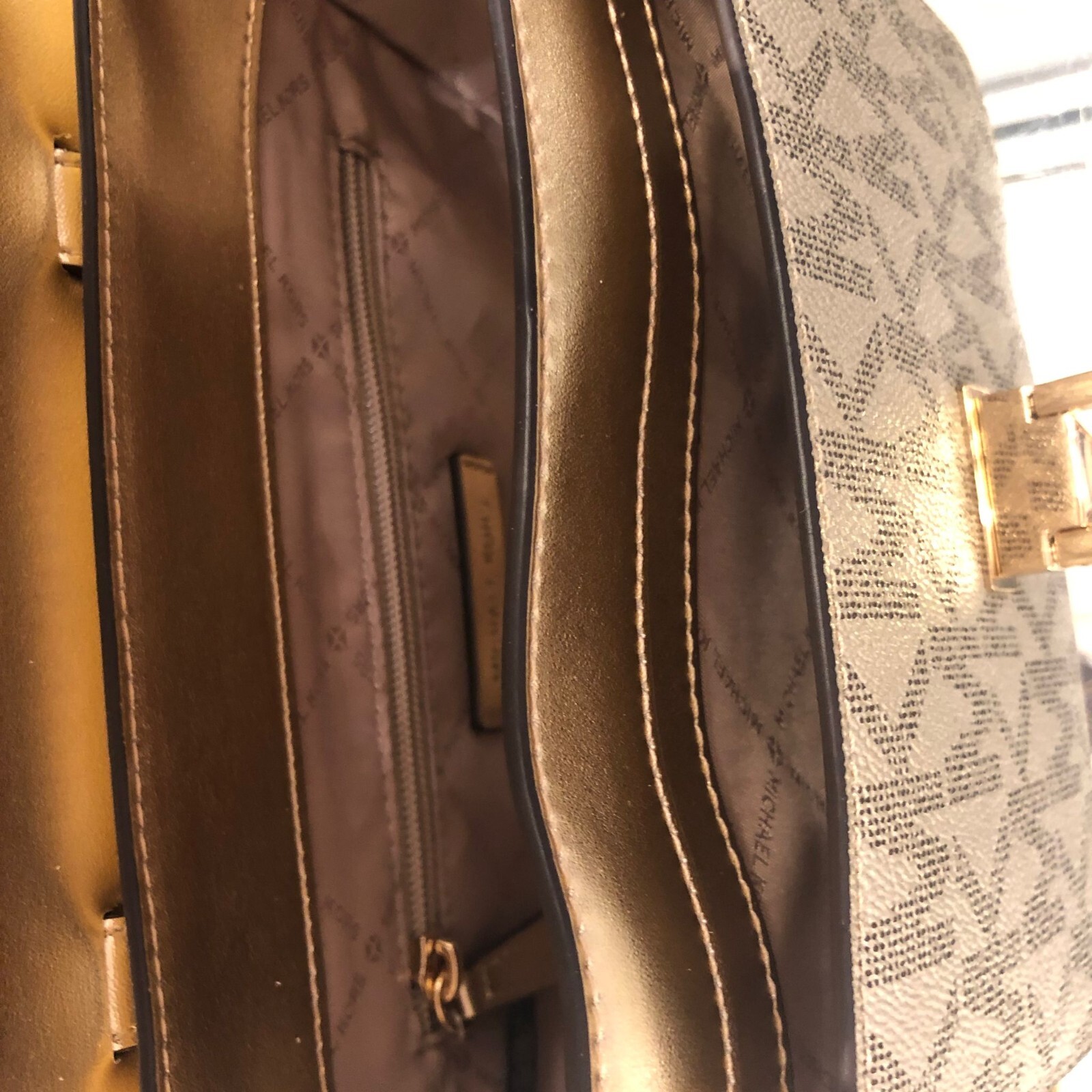 Michael Kors Manhattan Medium Leather or PVC Satchel Crossbody Handbag Purse Bag