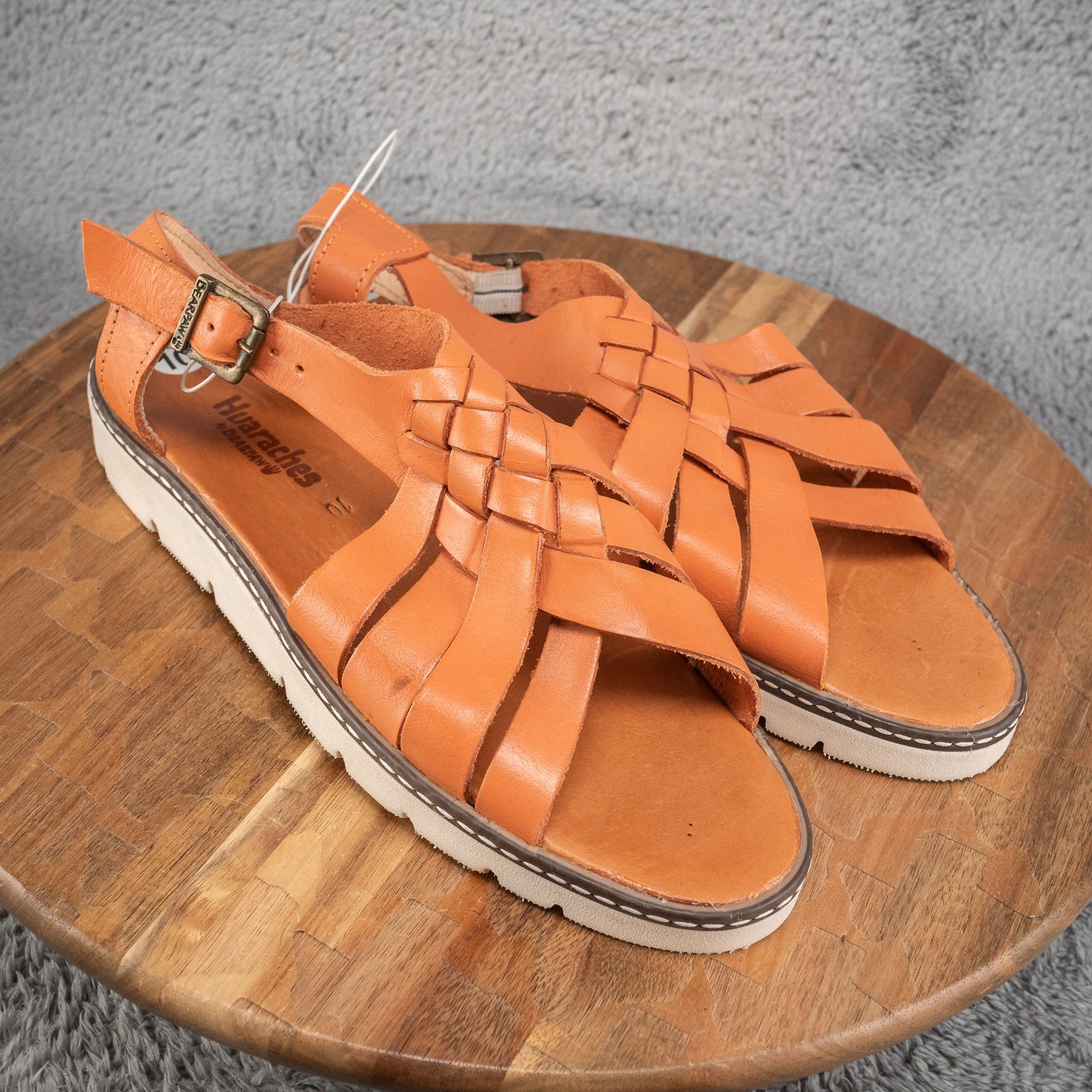 Bearpaw Leah Women’s Size 10 Huarache Sport Leather Sandal Artisan