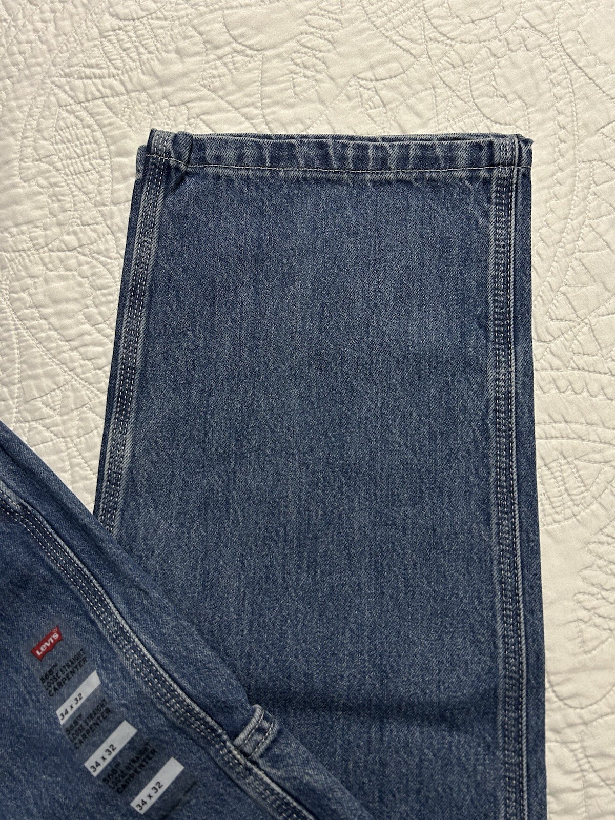 Levi’s Mens 568 Loose Straight Carpenter Jeans 55849-0033 Size 34×32 NWT