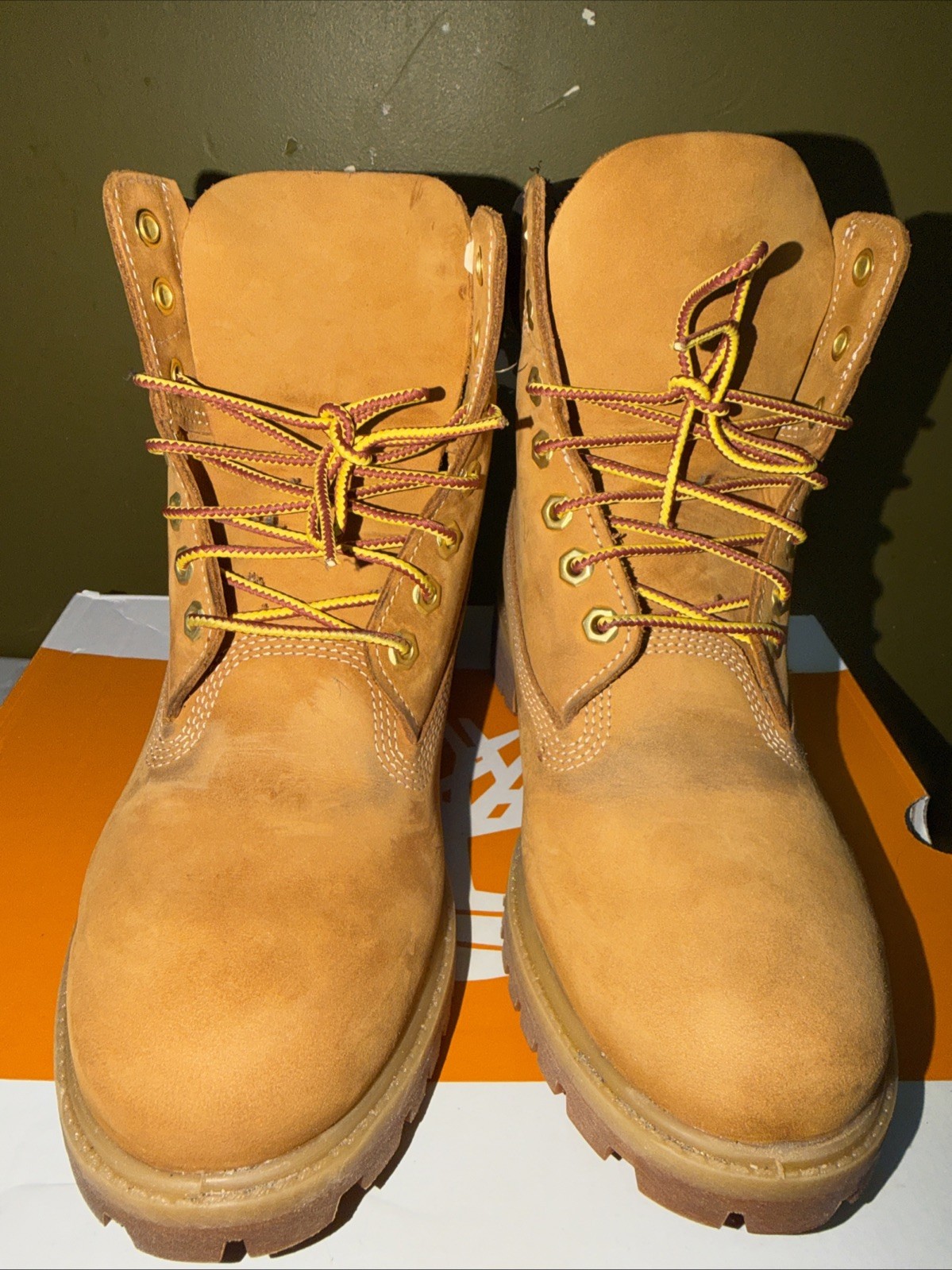Timberland Men’s 6-inch Premium Waterproof Boot, Wheat Size 8.5M