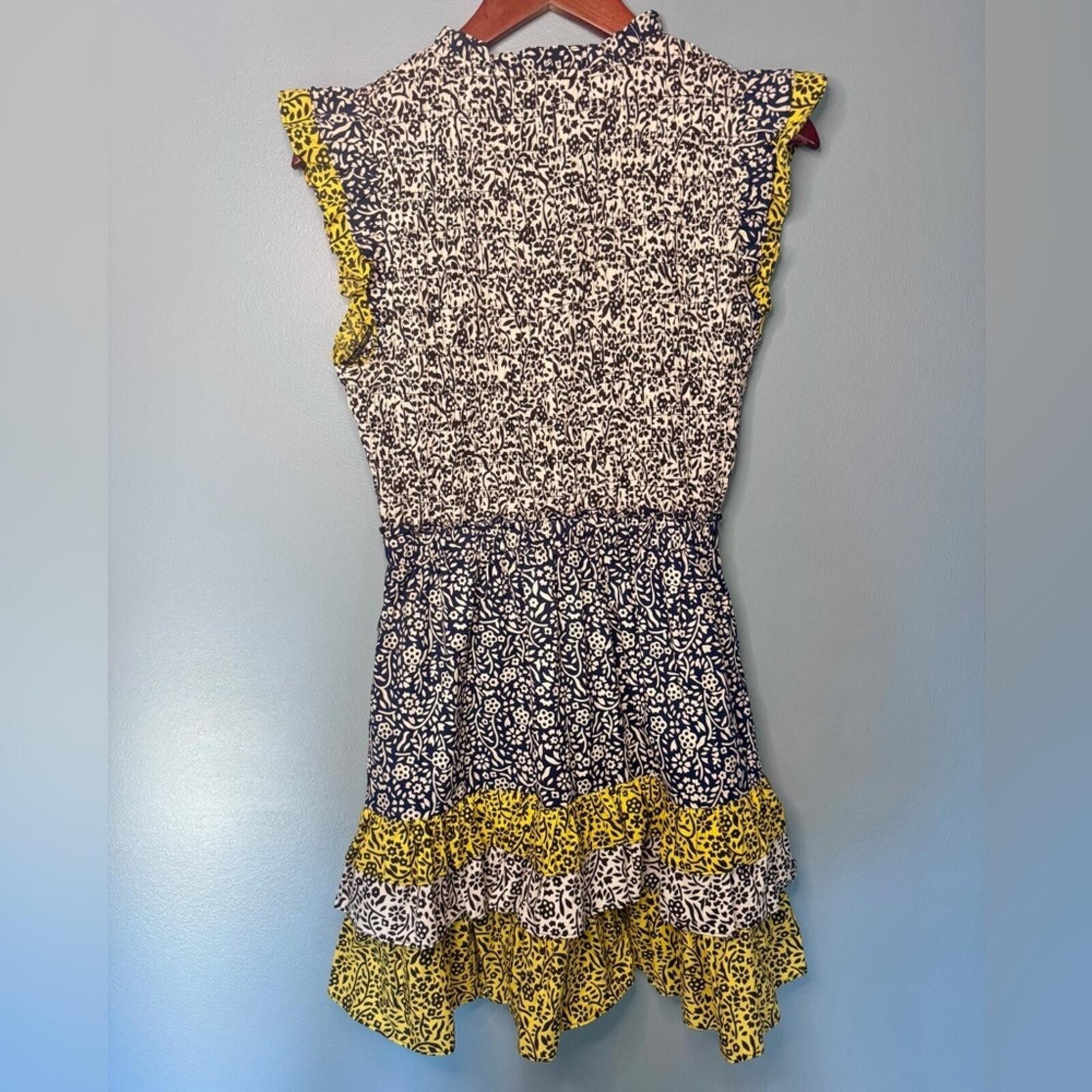 Current Air Los Angeles Floral Ruffle Mini Dress | Size Small