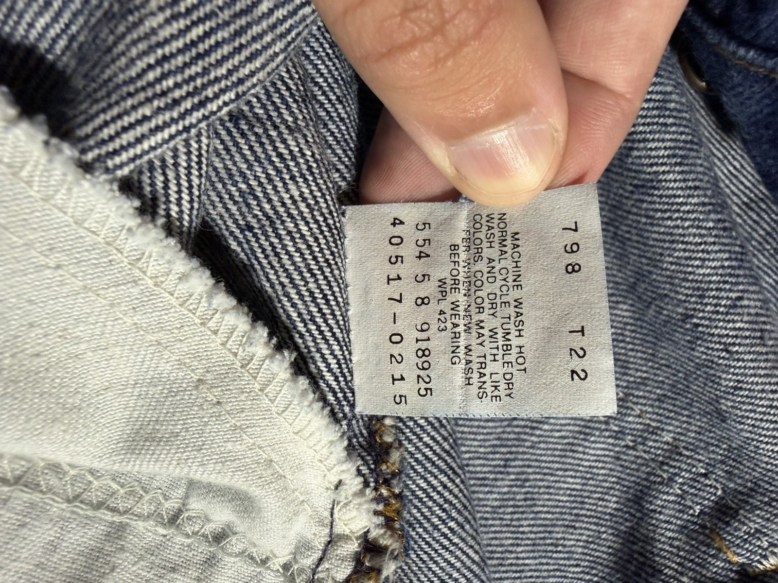 Vtg 1988 Levi’s Orange Tab Men’s 517 Bootcut Red Batwing Tag 34×32 Made in USA