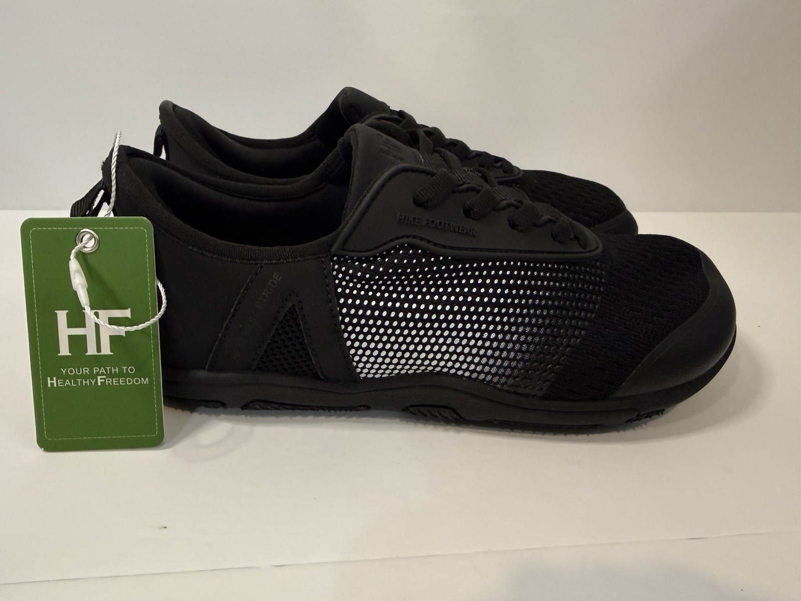 Hike Footwear HF Stride Womens Minimalist Shoes Sneakers Size 6 Black Barefoot