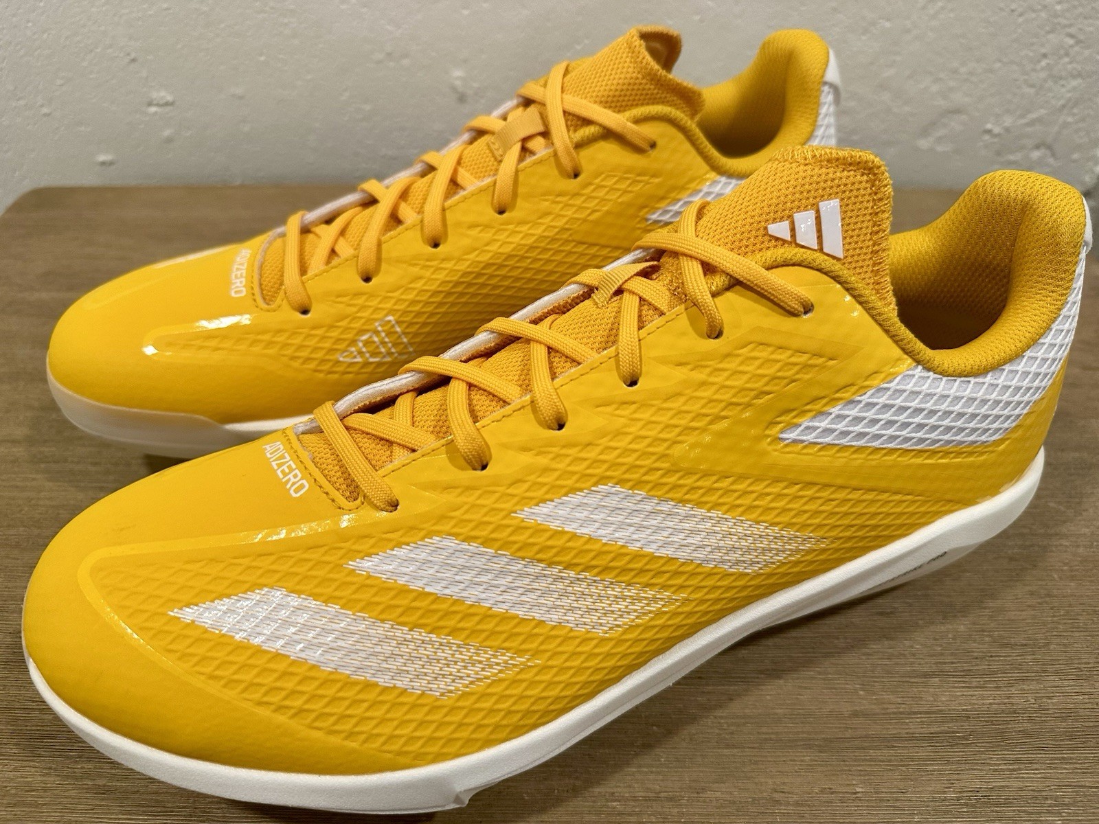 Adidas Adizero Electric BS Metal Baseball Cleats Yellow ID0947 Mens Size 12 NEW