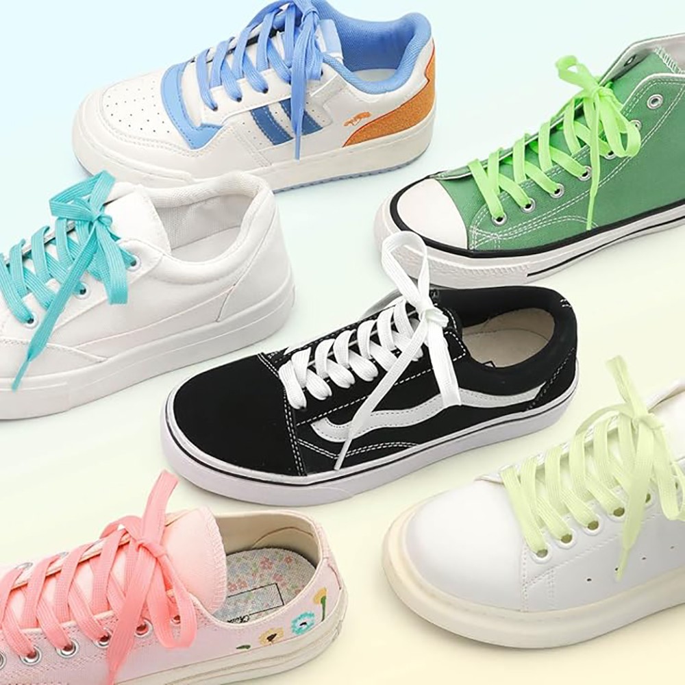 Glow in the Dark Luminous Shoelaces 5 Colors Flat Shoe Laces 90cm 120cm 180cm