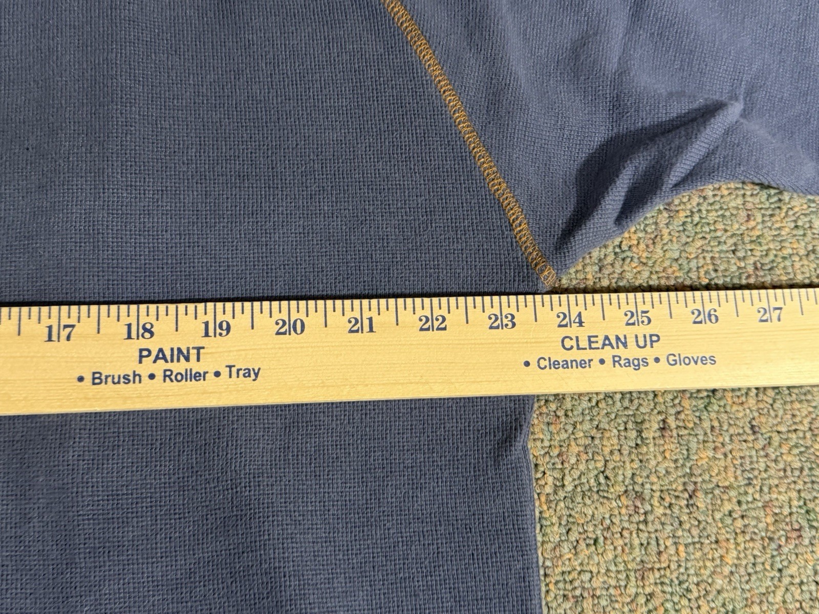Vintage 90s Alf Kuhl Waffle Knit T Shirt Mens L Blue Jacquard Embroidered Collar