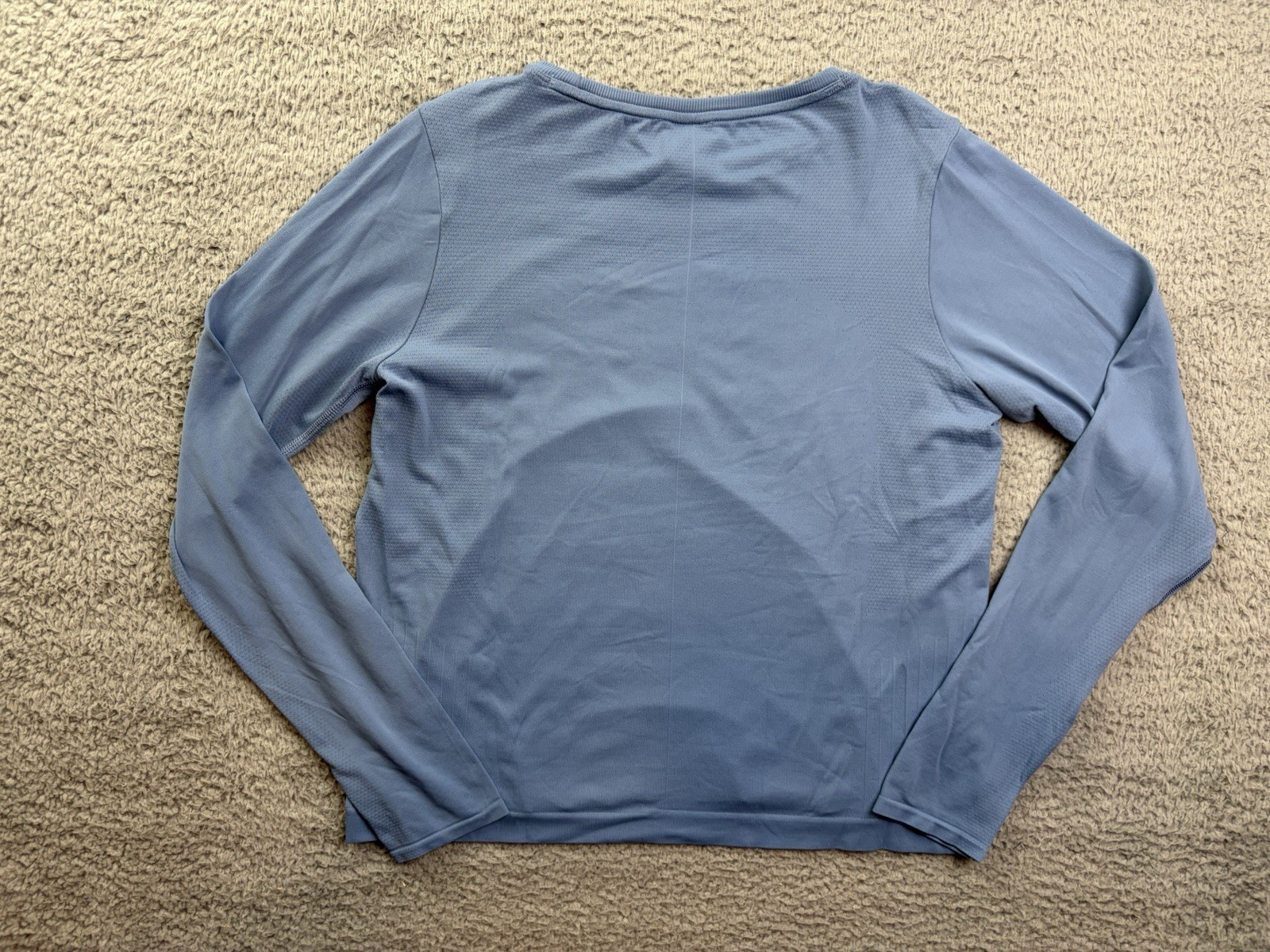All in Motion Womens Medium Slate Blue Seamless Long Sleeve Top