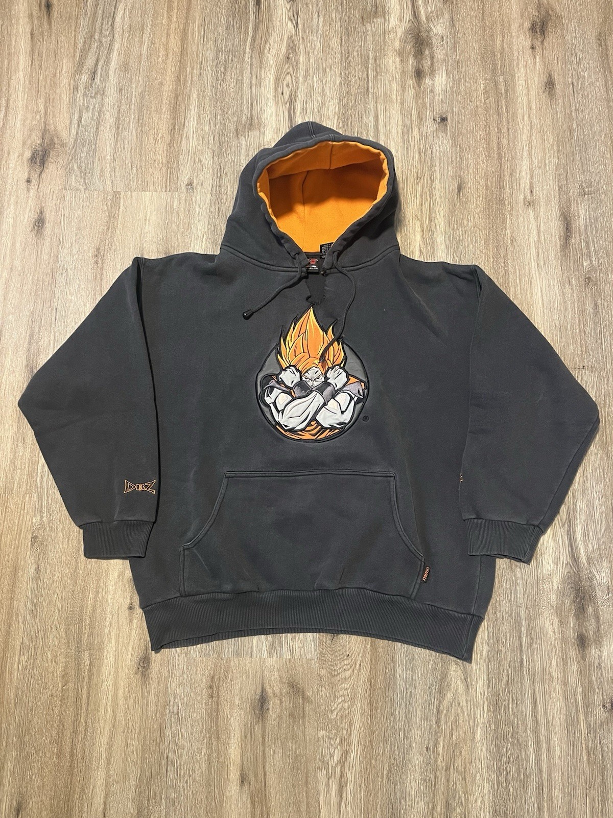 Vintage Dragon Ball Z Goku Black Hoodie 2001 size Large Kakarot Super Saiyan