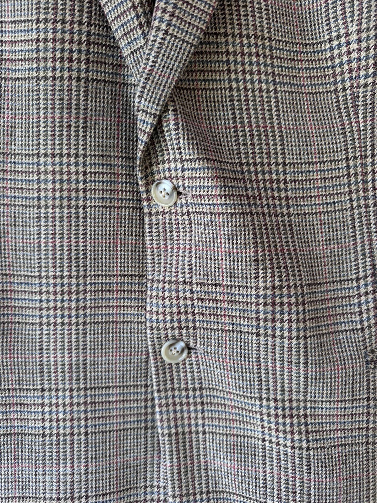 Brooks Brothers Men’s Brown Plaid Tweed Silk Linen Wool Sport Coat 44 Made Italy