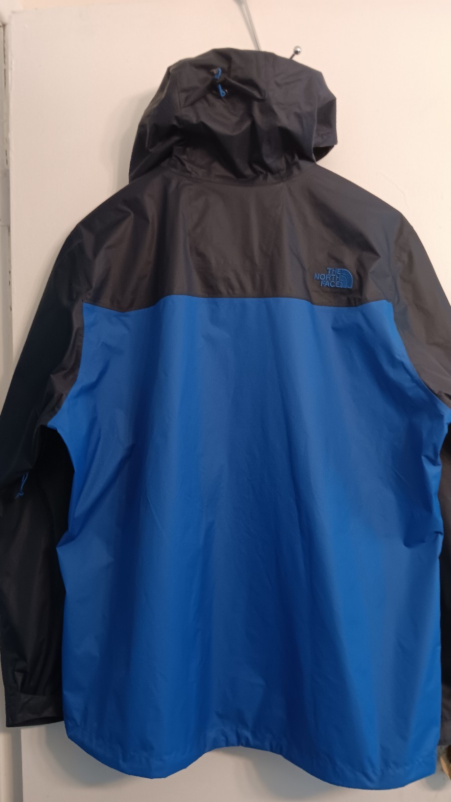 Mens The North Face Two Block Rain Jacket Hyvent 2.5L Size XL Blue & Navy