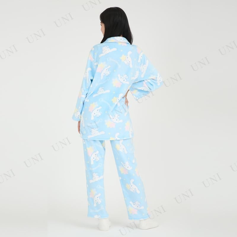 SAZAC Cinnamoroll Shirt Pajama Set, Flannel, Saxophone
