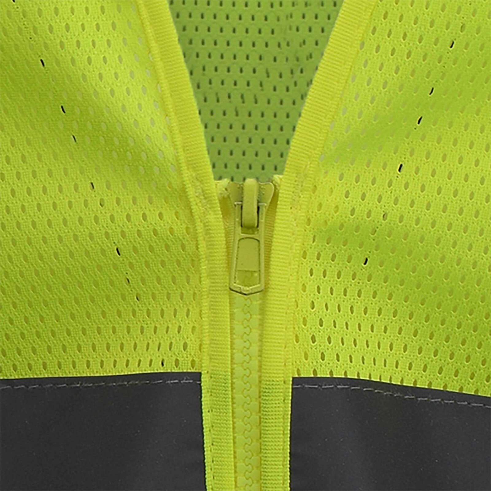 ANSI ISEA 107-2015 CLASS 2 MESH HIGH VISIBILITY REFLECTIVE ROAD WORK SAFETY VEST