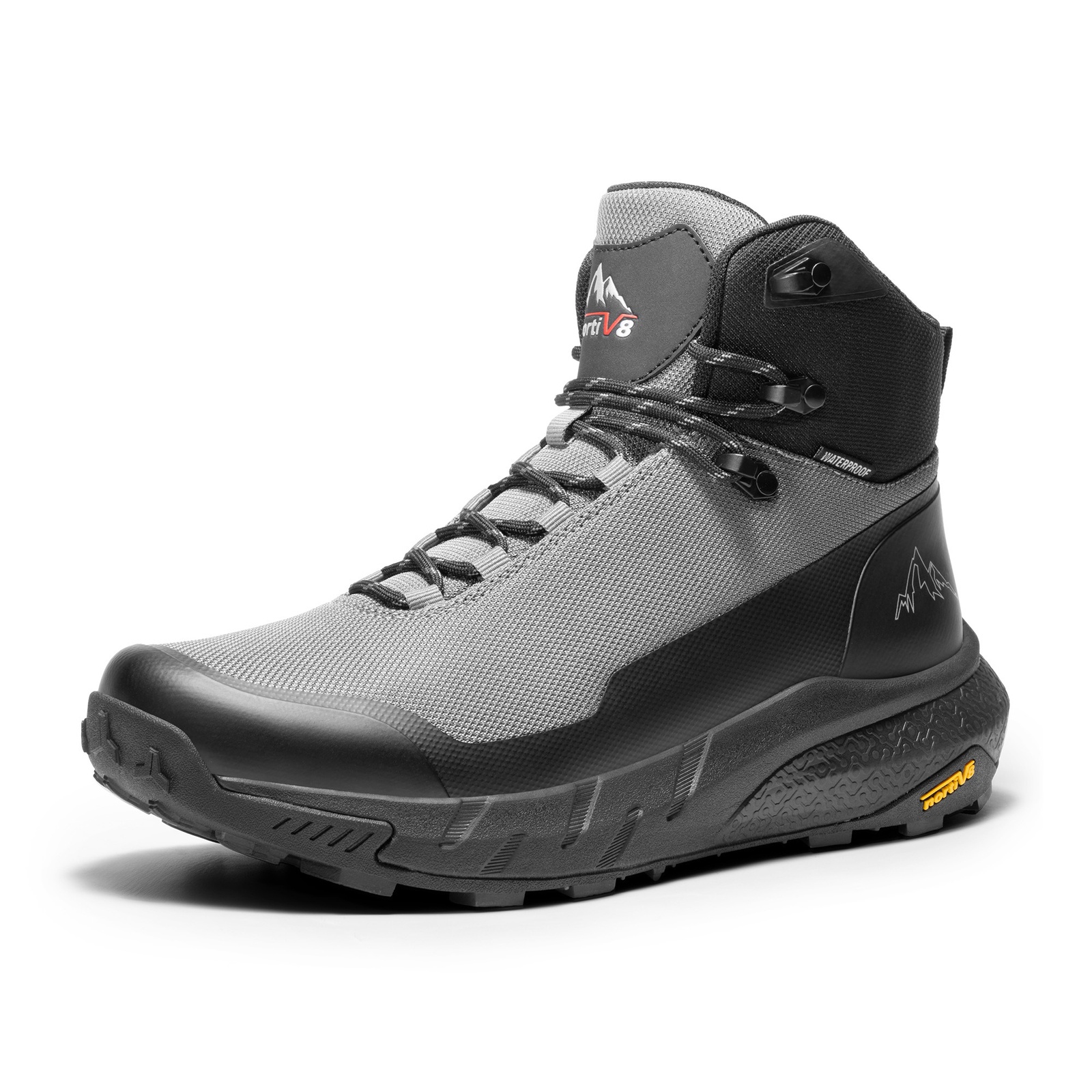 NORTIV 8 Men’s Waterproof Hiking Boots Lightweight Breathable Trekking Shoes
